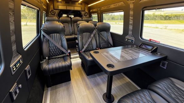 coral springs 12 passenger sprinter van interior