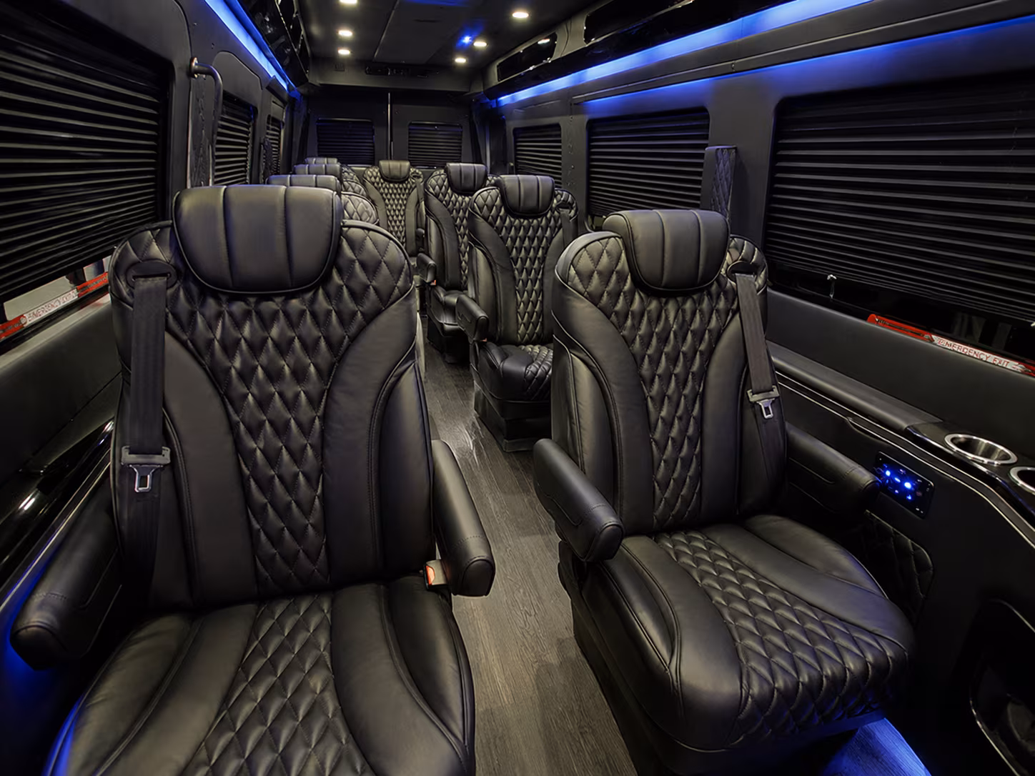 coral springs 12 passenger sprinter van inside