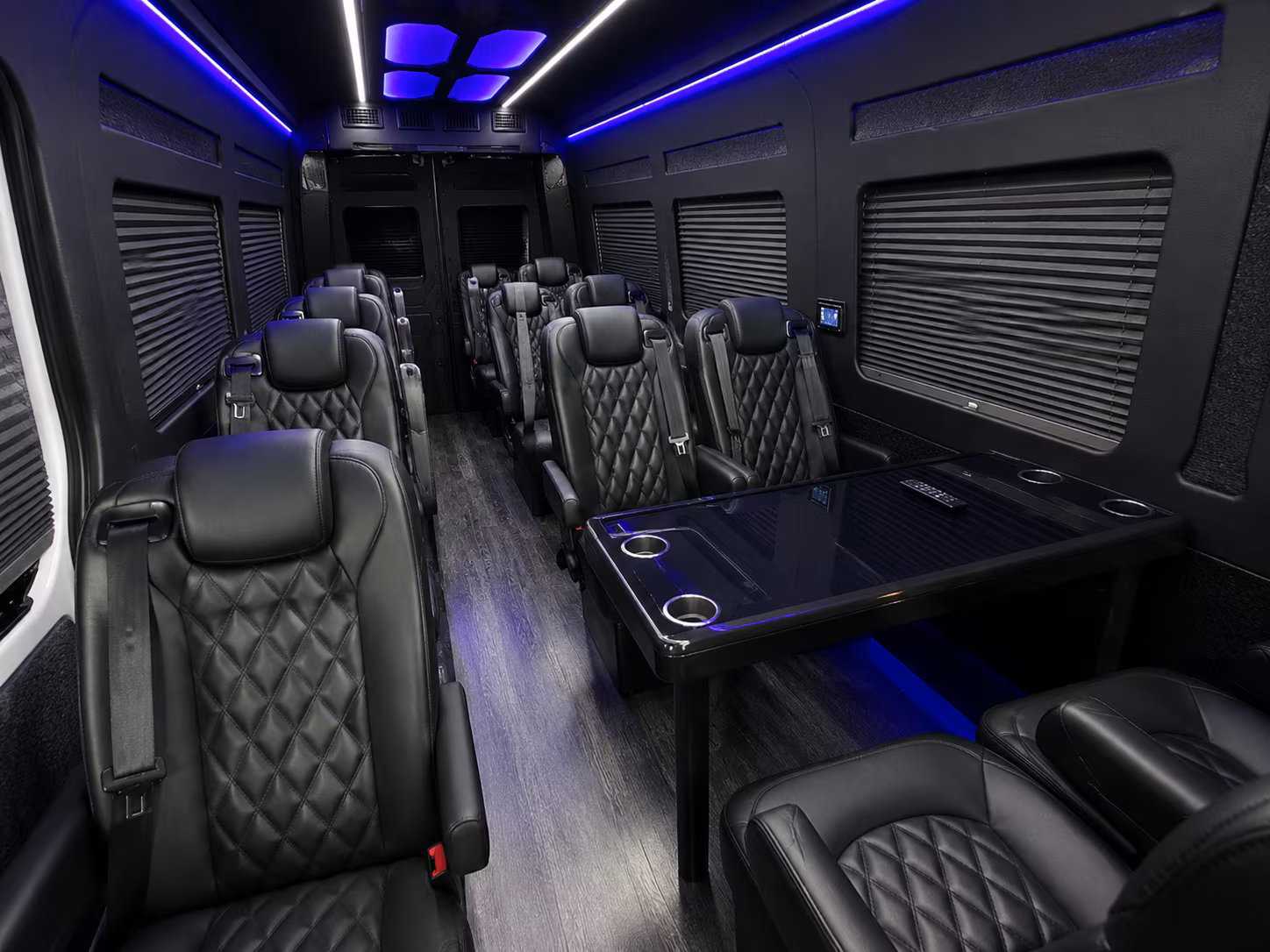 coral springs 8 passenger sprinter van inside