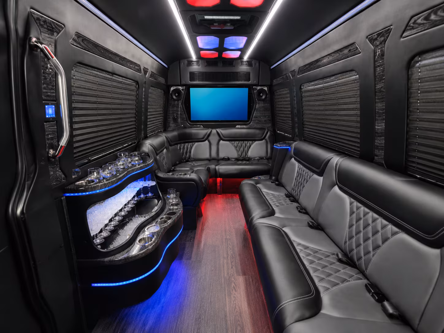 coral springs sprinter limousine interior