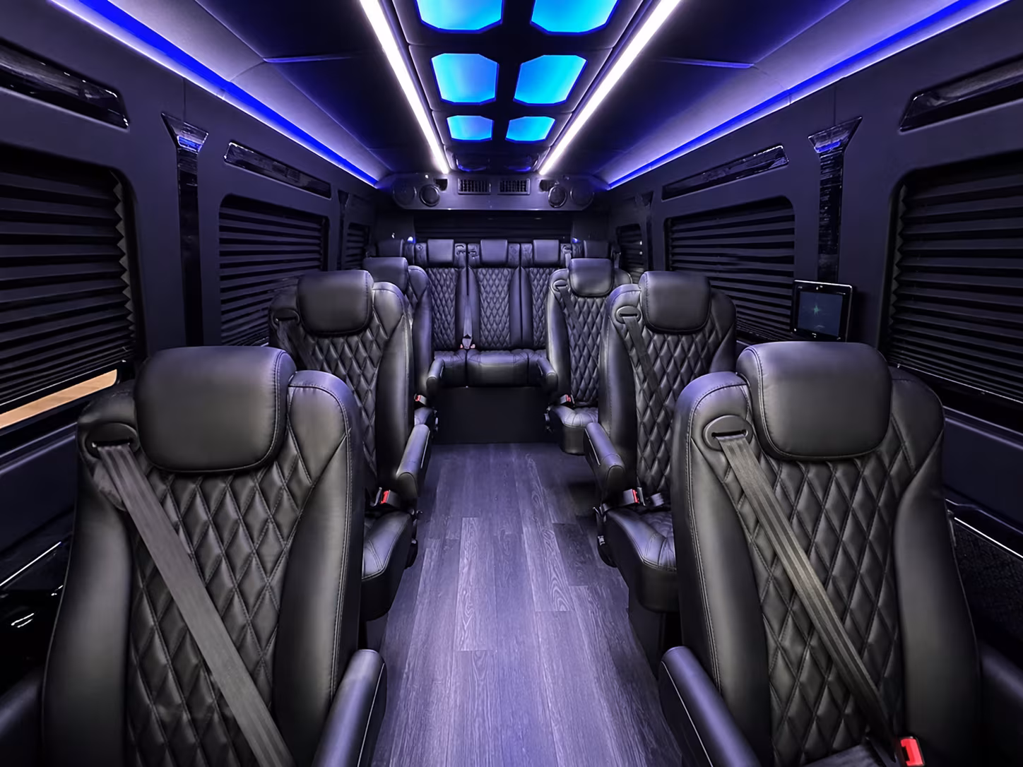 warehouse distribution center and industrial park sprinter van shuttles in coral springs